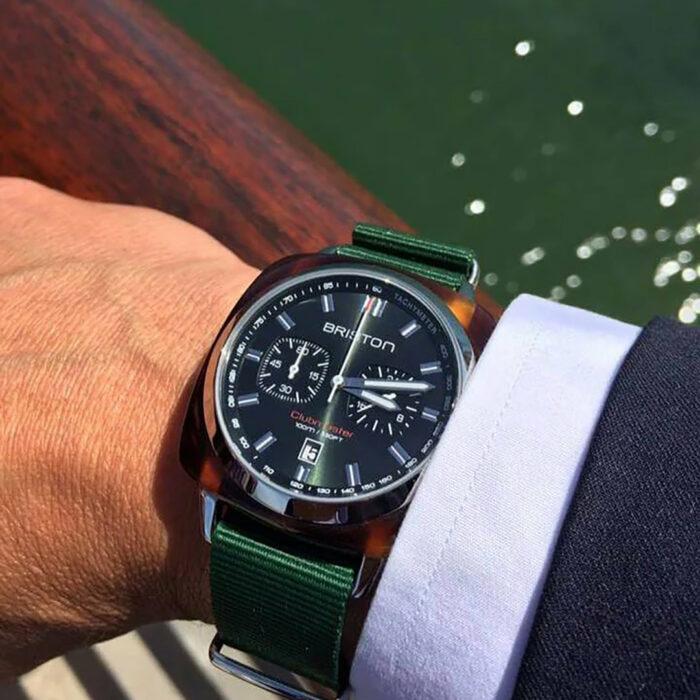 Lucky One Briston Clubmaster Sport Green Watch