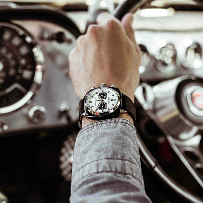 Lucky One Briston Clubmaster Sport White Watch