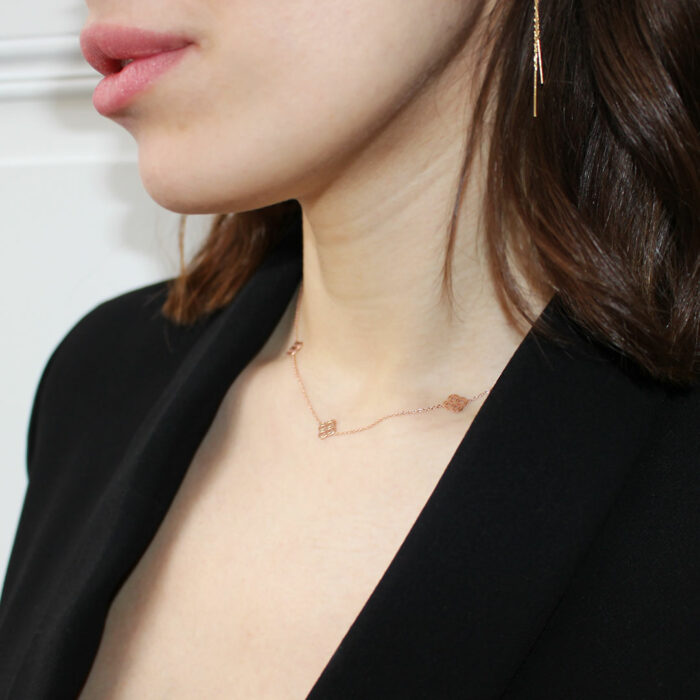 lucky one Caprice Necklace – White Gold