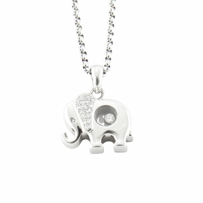 lucky one CHOPARD – Happy Diamonds Elephant Necklace