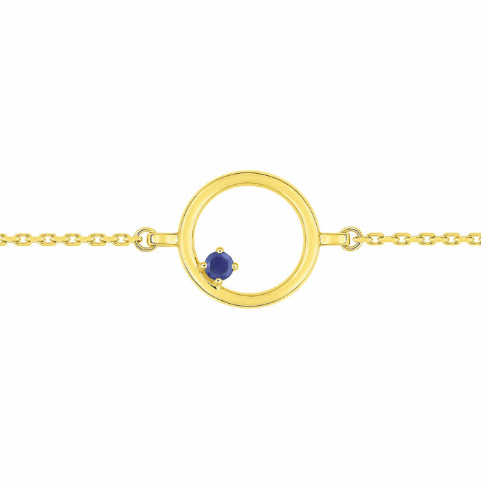 lucky one Circle Sapphire Bracelet