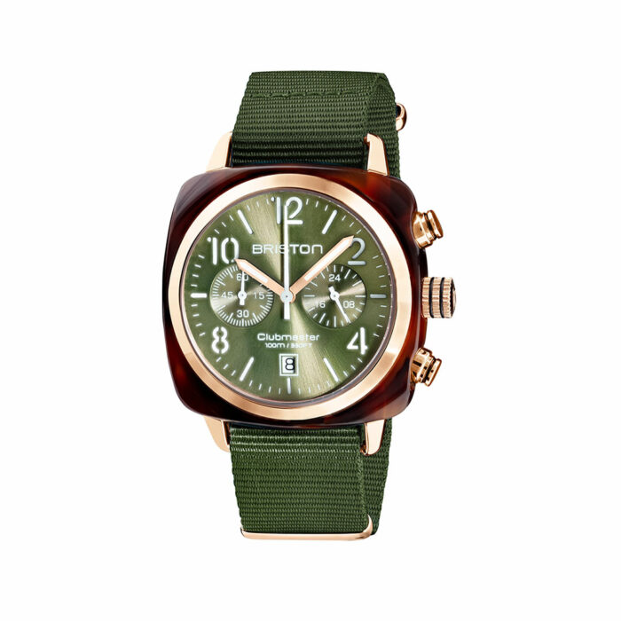 lucky one Clubmaster Classic Green Rose Gold Watch