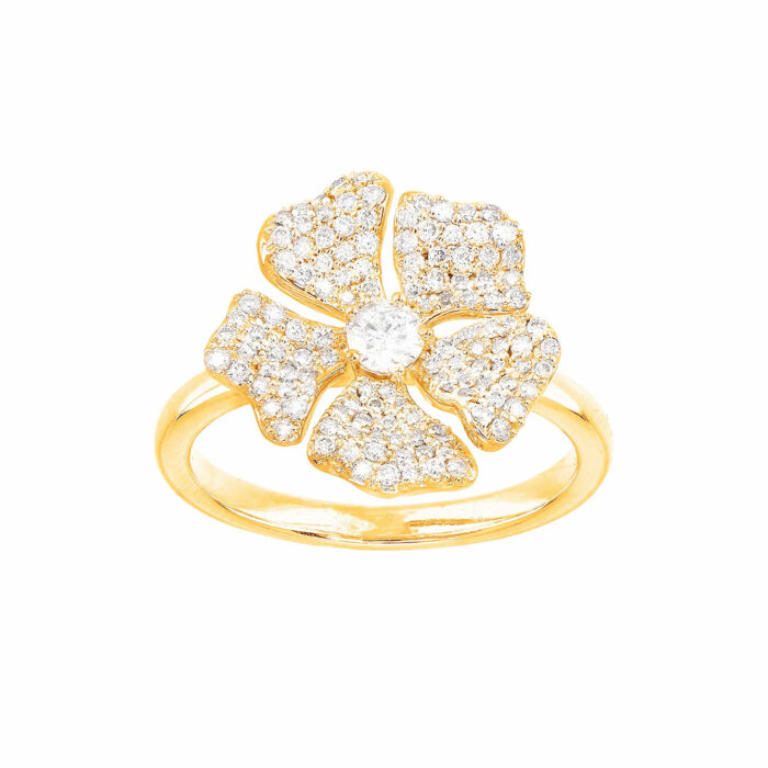 lucky one Diamond Flower Ring
