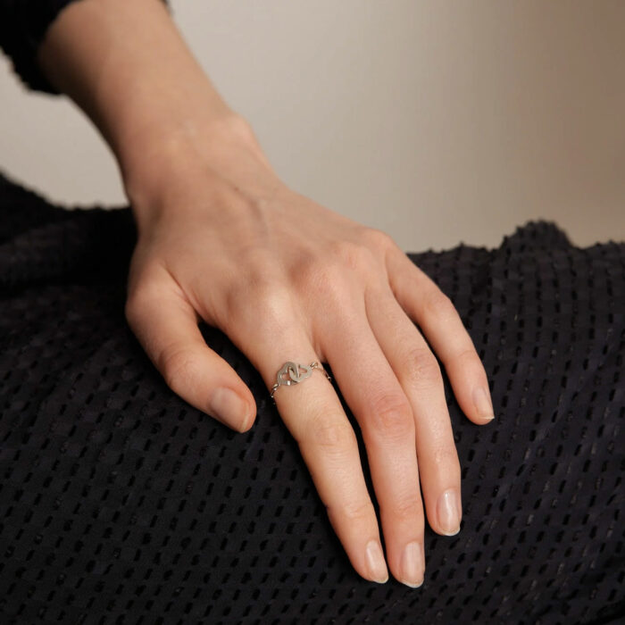 Lucky One DINH VAN – Double Hearts Ring