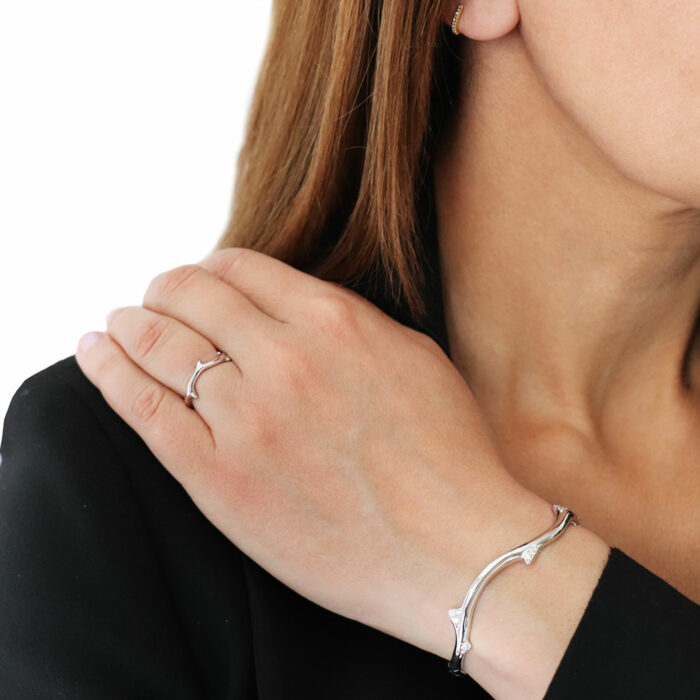 lucky One Dior Bois De Rose White Gold Ring