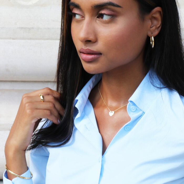 lucky one Dome Ring 5mm – in Yellow Gold