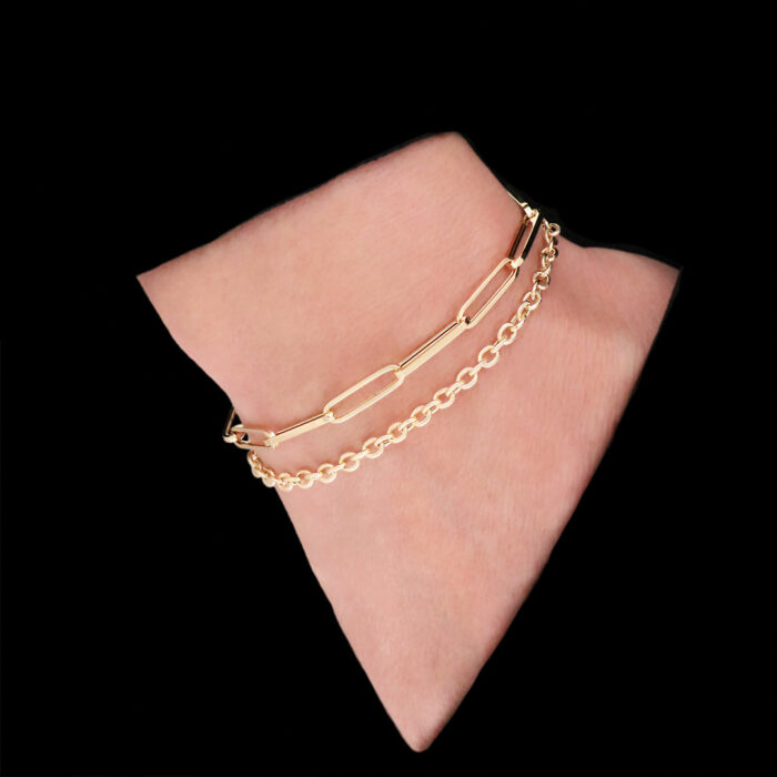 Lucky One Double Chain Bracelet