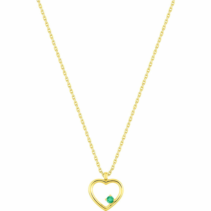 Lucky One Emerald Heart Necklace