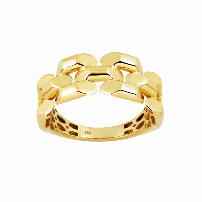 lucky one Gold Bar Ring