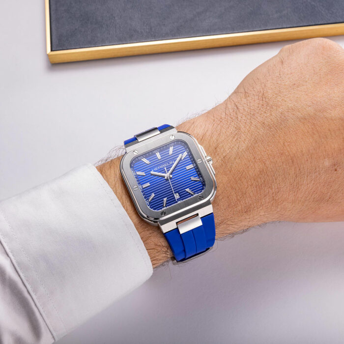 Lucky One Herbelin Cap Camarat Square Blue Watch