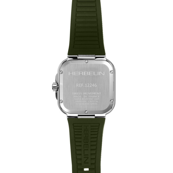 Lucky One Herbelin Cap Camarat Square Green Watch