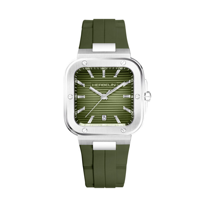 lucky one Herbelin Cap Camarat Square Green Watch