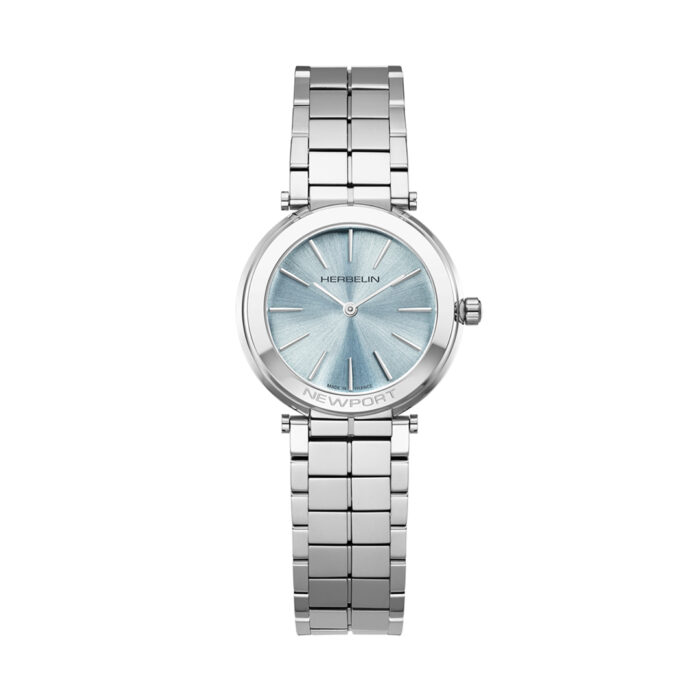 lucky one Herbelin Newport Slim Arctic Blue Watch
