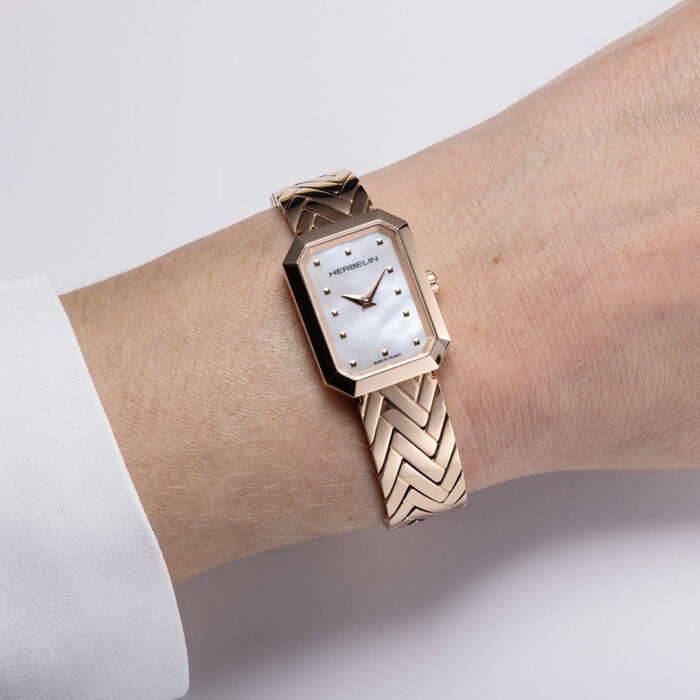 Lucky One Herbelin Octogone Rose Gold Watch