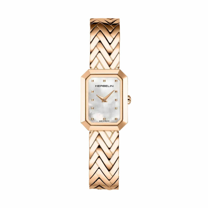 lucky one Herbelin Octogone Rose Gold Watch