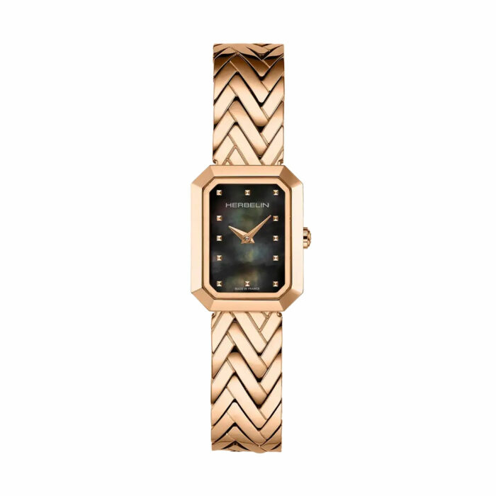 lucky one Herbelin Octogone Rose Gold Watch
