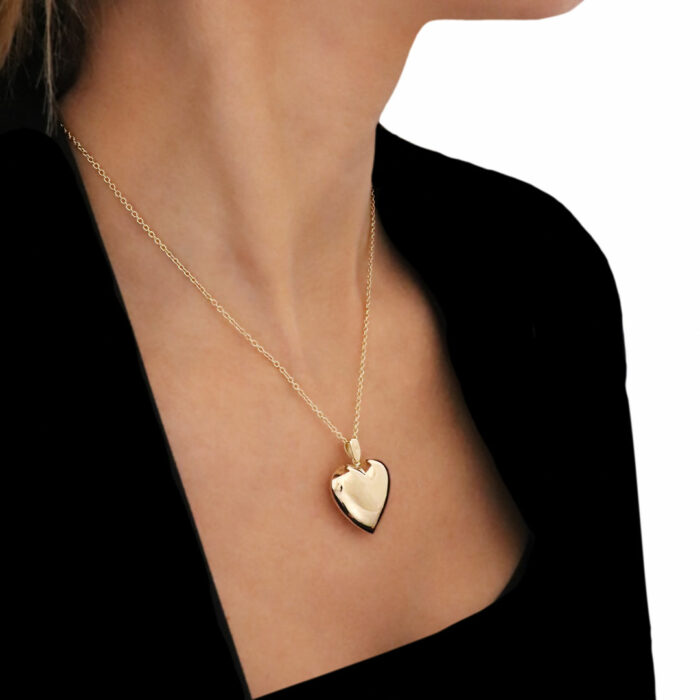 Lucky One Large Heart Necklace – Yellow Gold