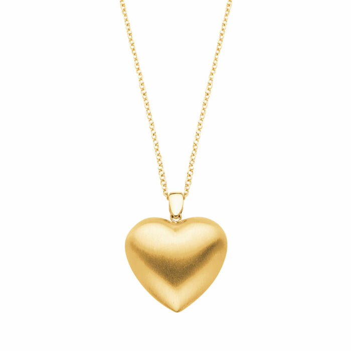Lucky One Large Heart Necklace – Yellow Gold
