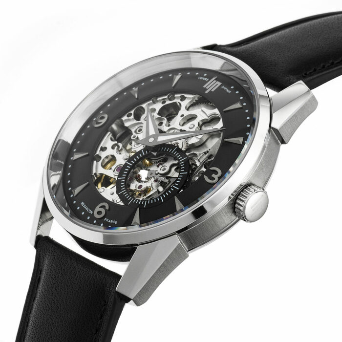 Lucky One LIP Himalaya Black Skeleton Watch 671626