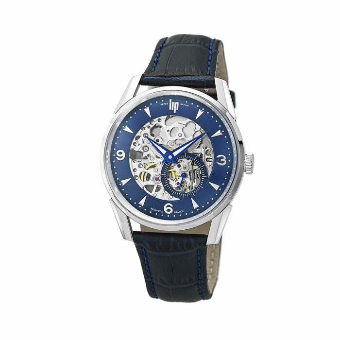 lucky one LIP Himalaya Blue Skeleton Watch 671625