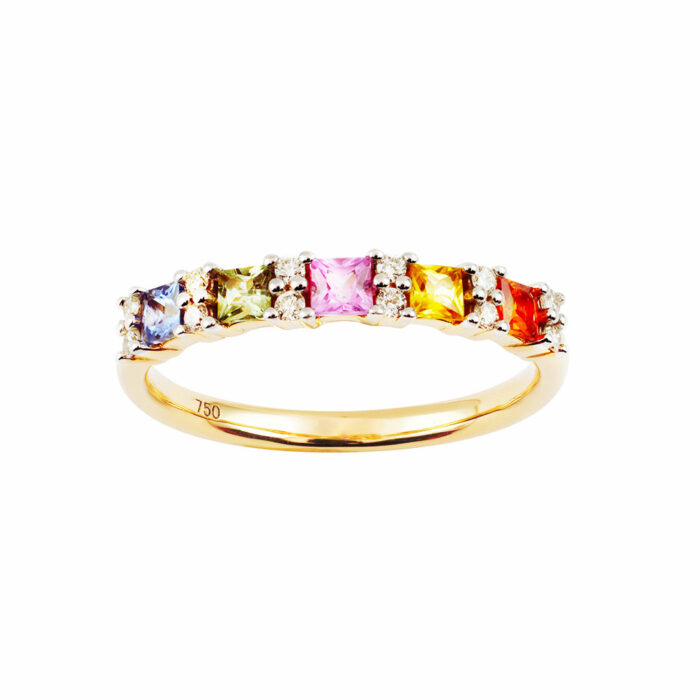 lucky one Multi-Coloured Sapphire Ring #1