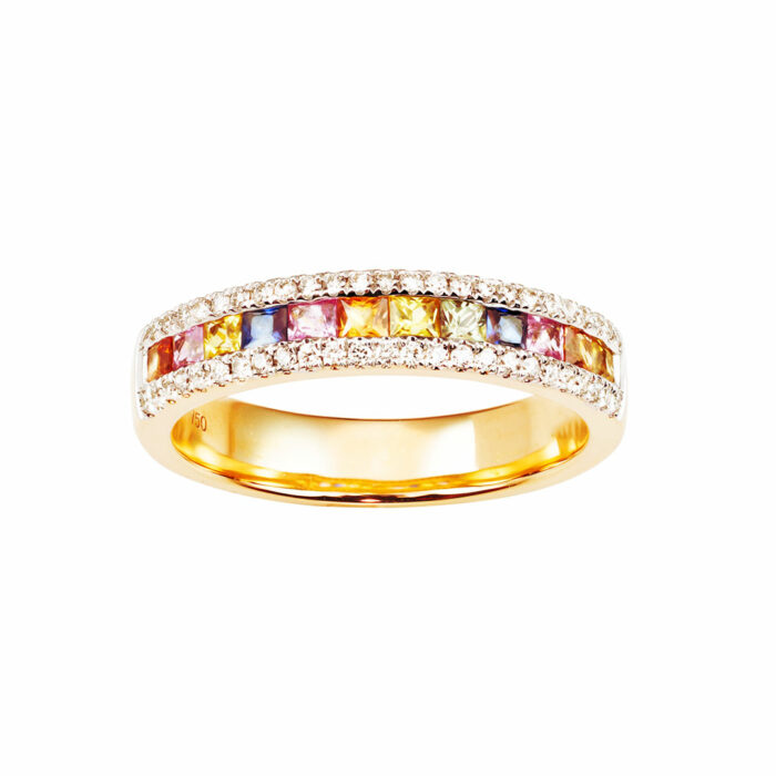 lucky one Multi-Coloured Sapphire Ring #2