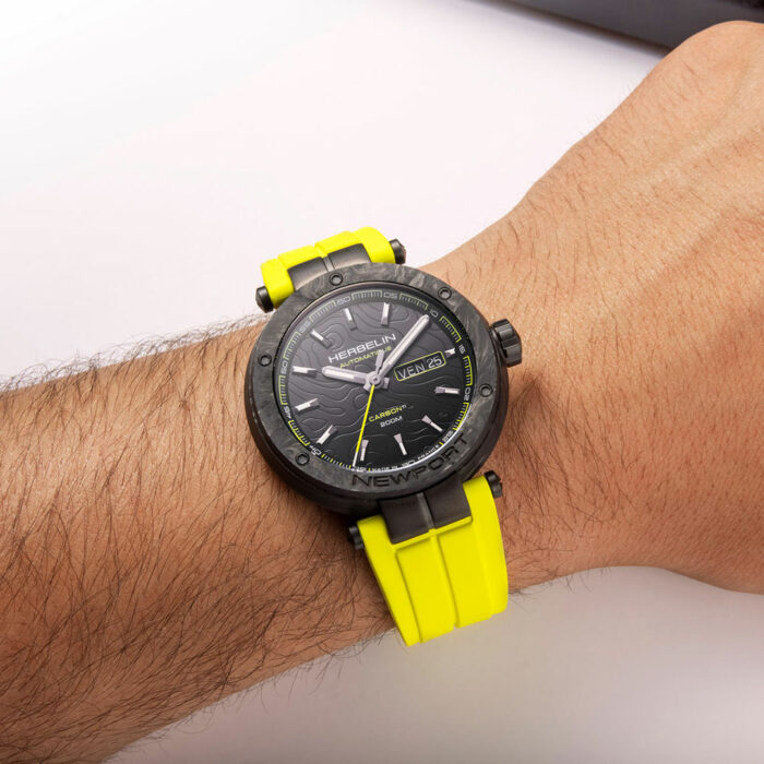 Lucky One Newport Carbon Titanium Watch Herbelin
