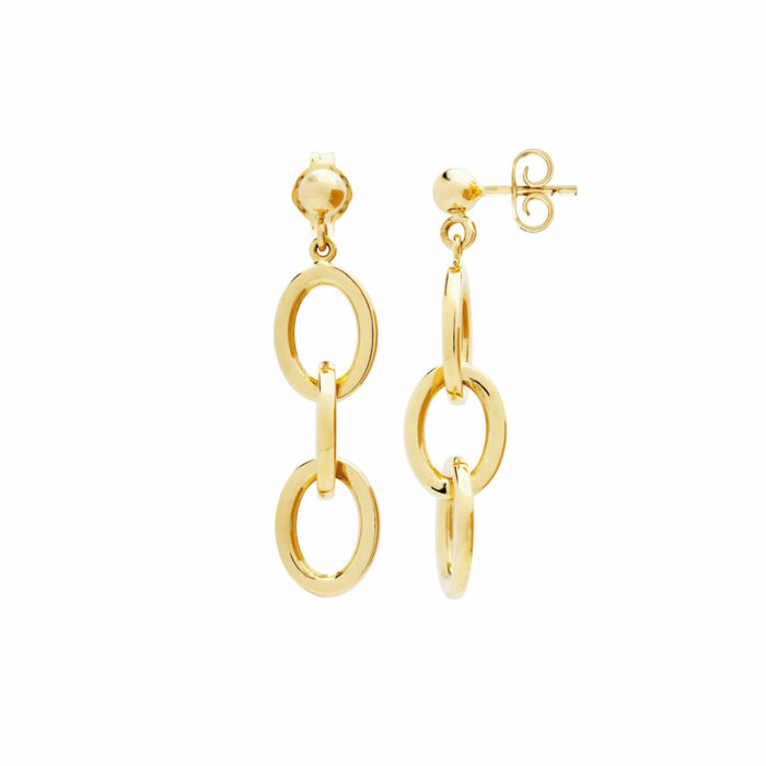 lucky one Oval Link Earrings