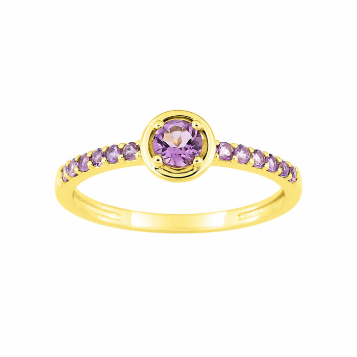 lucky one Purple Ring – Amethyst Gold