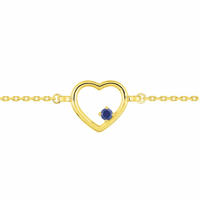 lucky one Sapphire Heart Bracelet
