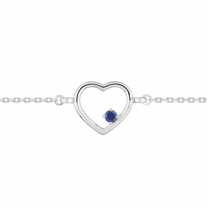 lucky one Sapphire Heart Bracelet