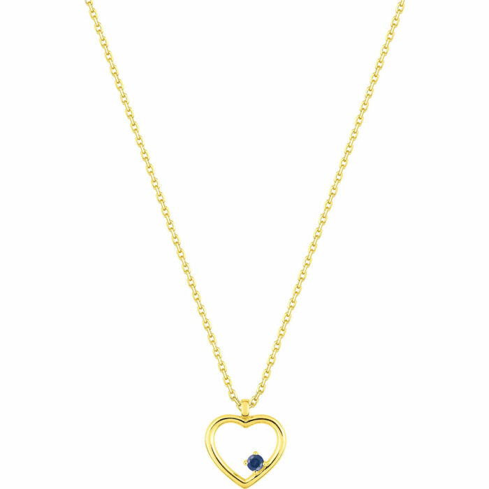 Lucky One Sapphire Heart Necklace