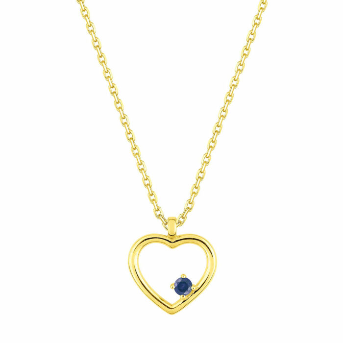 lucky one Sapphire Heart Necklace