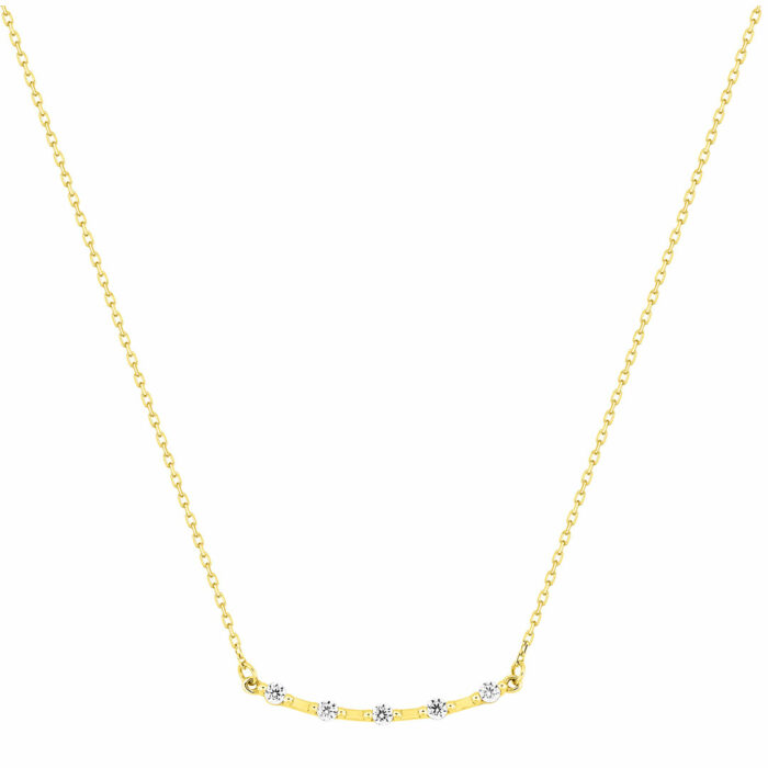 Lucky One Shining Diamond Necklace – Rose Gold