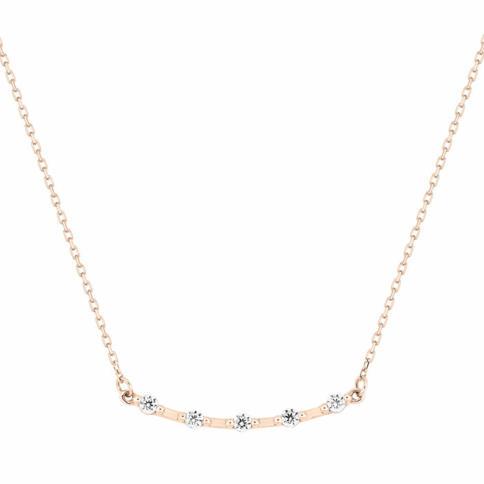 lucky one Shining Diamond Necklace – Rose Gold