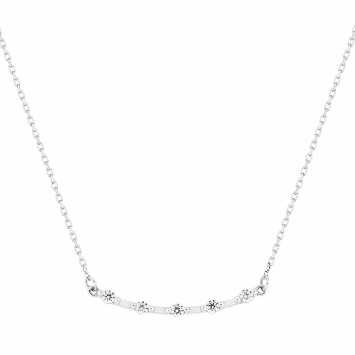 lucky one Shining Diamond Necklace – White Gold