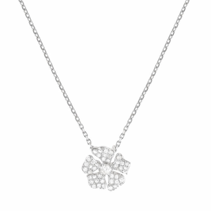 lucky one The Rose Diamond Necklace – White Gold
