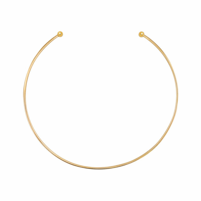 lucky one Torque Necklace – Yellow Gold