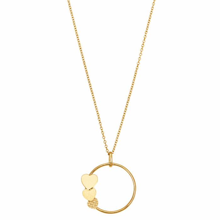 lucky one Triple Heart Necklace