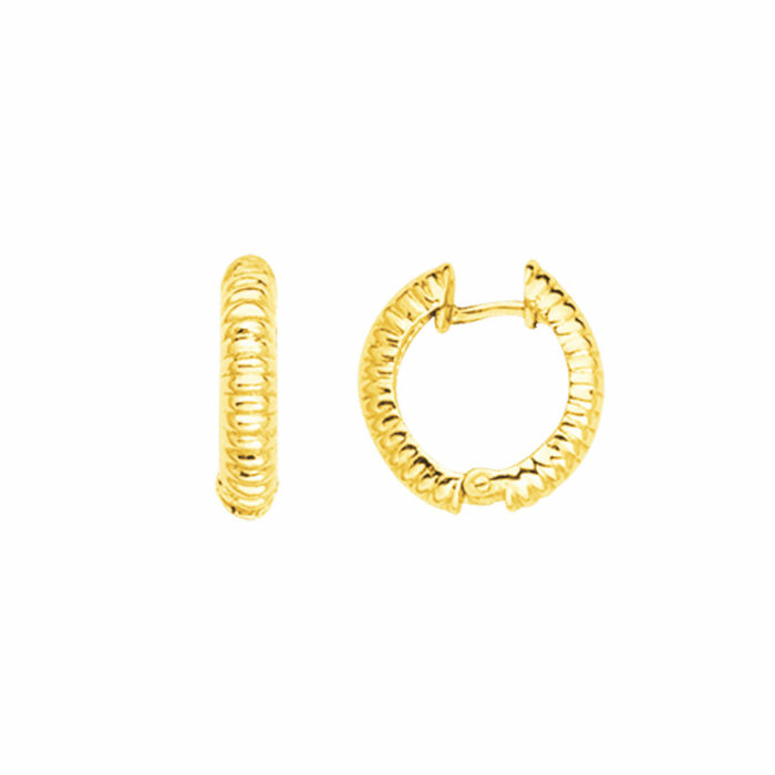 lucky one Wavy Earrings 3mm Diameter 9mm