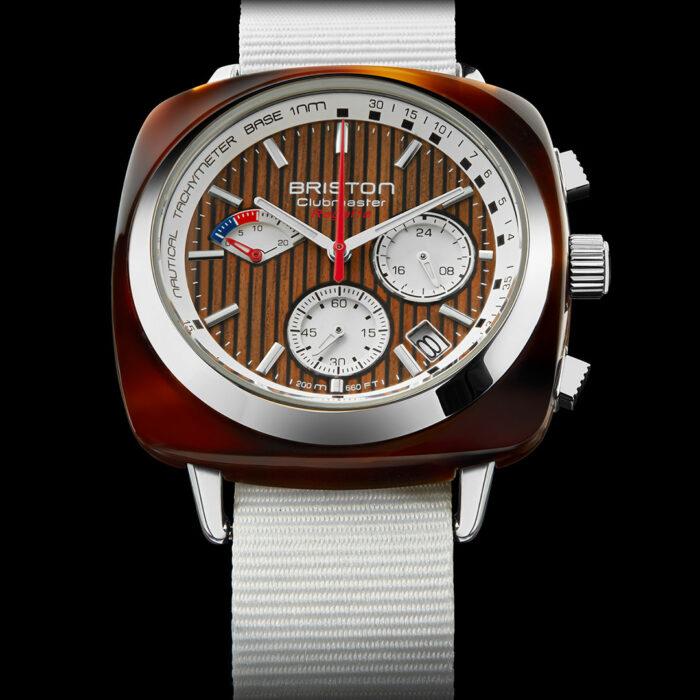 Lucky One Montre Briston Clubmaster Regatta Noyer Blanc*