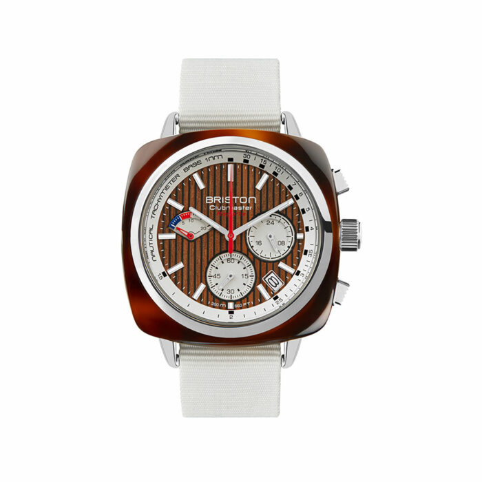 lucky one Montre Briston Clubmaster Regatta Noyer Blanc*