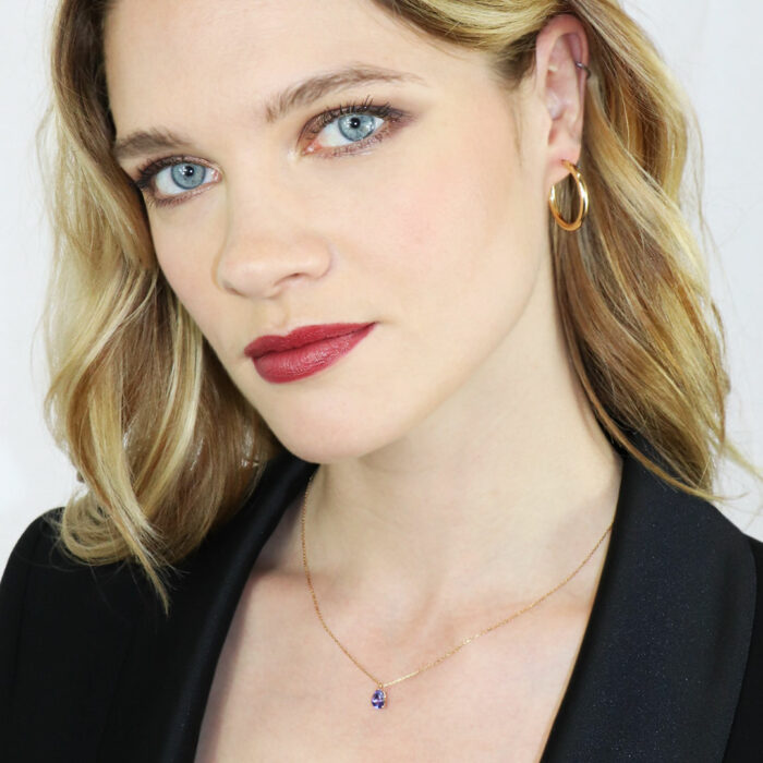 Lucky One Pretty Hoop Earrings 3mm – Diameter 10mm In Yellow Gold