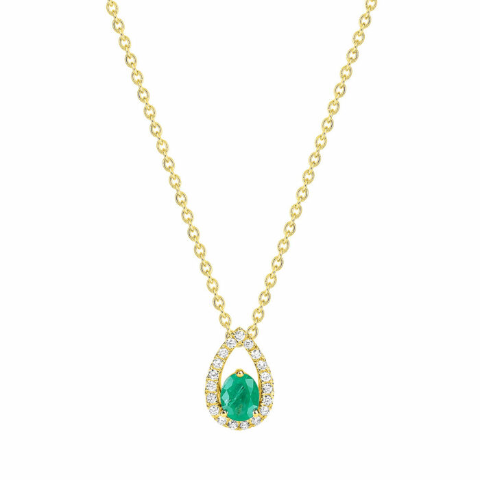 lucky one Timeless Necklace – in gold with precious stones