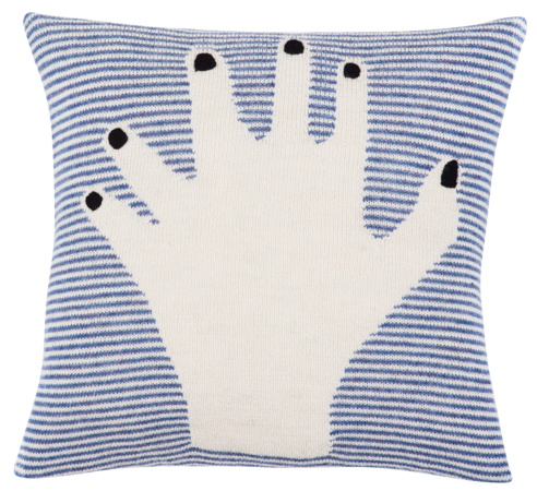 luckyboysunday Fancy Finger Pillow Case (Blue)