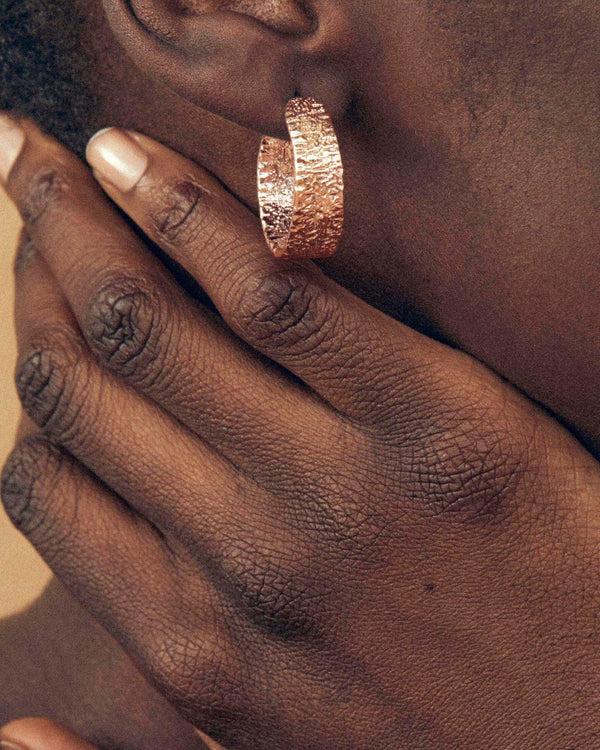 Lucy Folk Anchovy Hoop Earrings