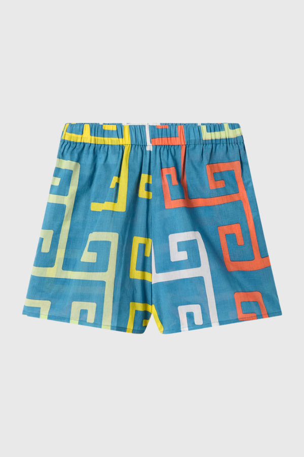 Lucy Folk Atlantis Hand Printed Short