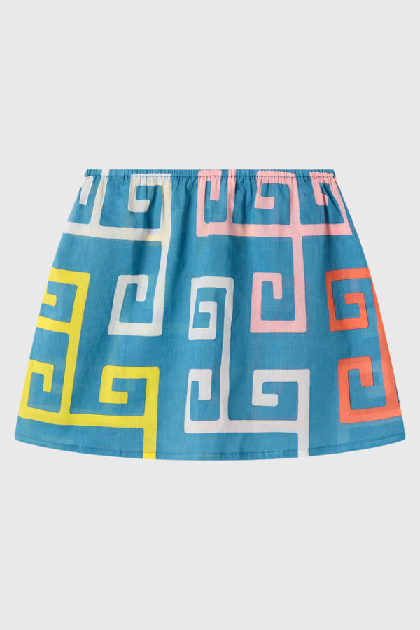 Lucy Folk Atlantis Hand Printed Skirt