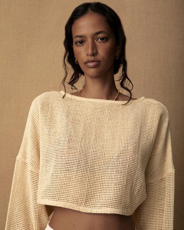 Lucy Folk Aura Crochet Crop