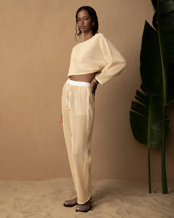 Lucy Folk Aura Crochet Crop